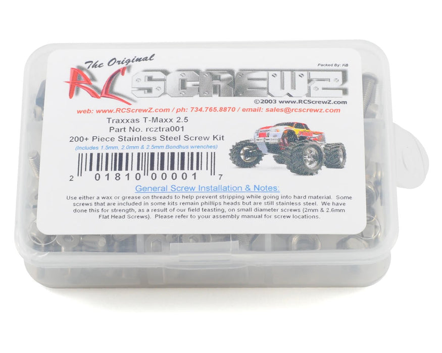 RC Screwz RCZTRA001 Stainless Steel Screw Kit for Traxxas T-Maxx 2.5
