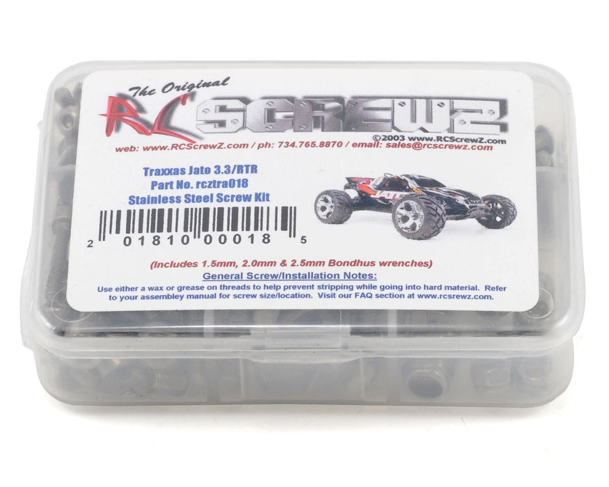 RC Screwz RCZTRA018 Stainless Steel Screw Kit for Traxxas Jato 3.3