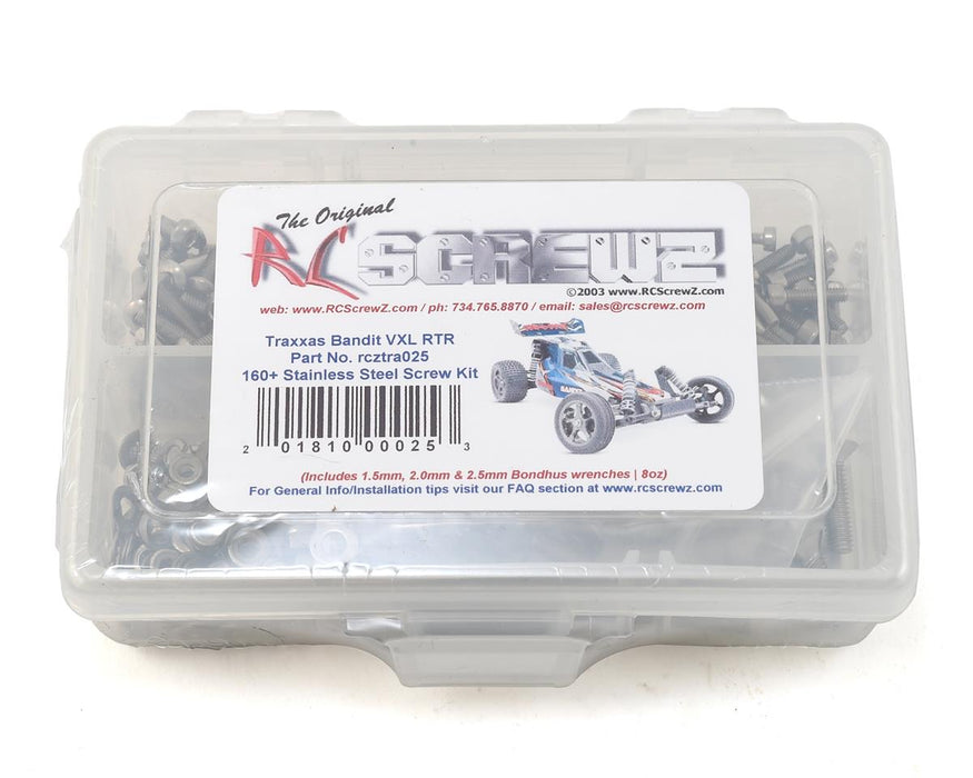 RC Screwz RCZTRA025 Stainless Steel Screw Kit for Traxxas Bandit VXL