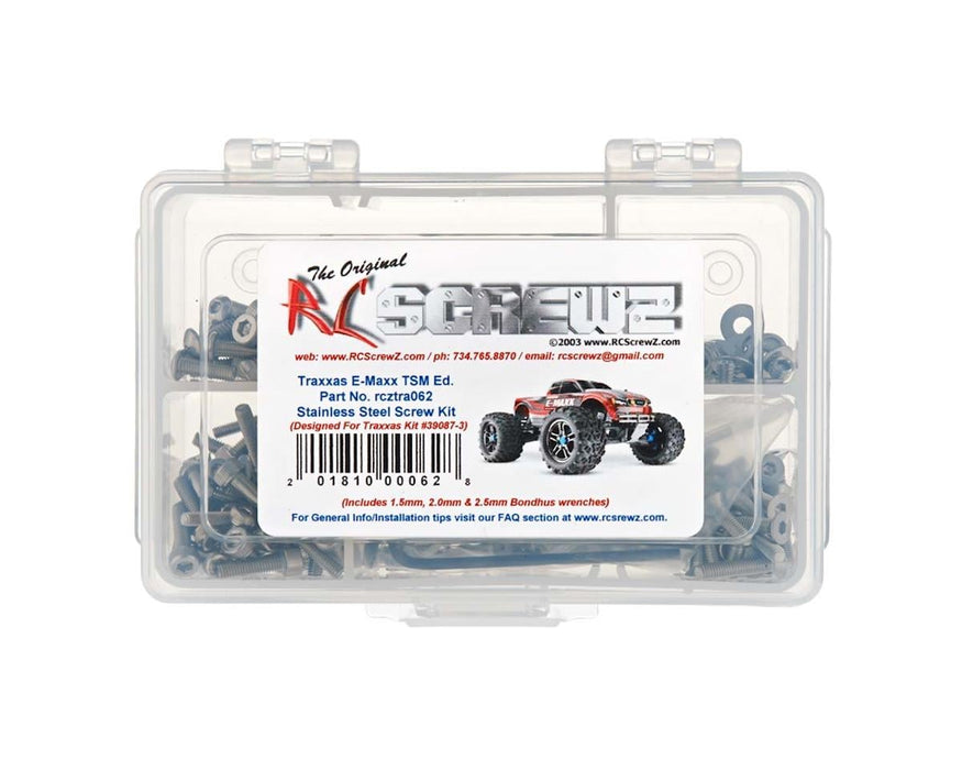 RC Screwz RCZTRA062 Stainless Screw Kit for Traxxas® E-Maxx® TSM®