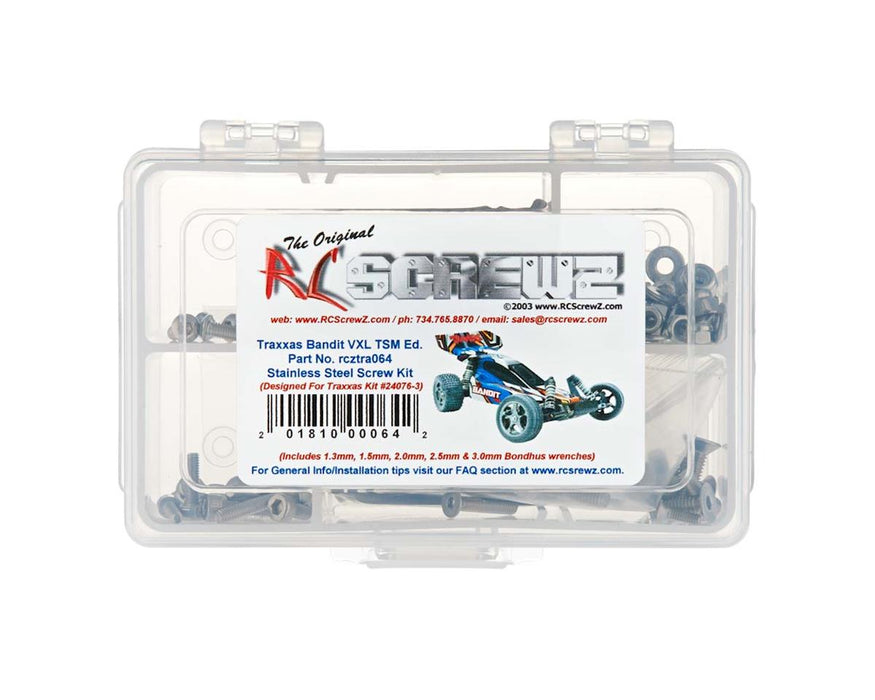 RC Screwz RCZTRA064 Stainless Screw Kit for Traxxas® Bandit® VXL TSM®