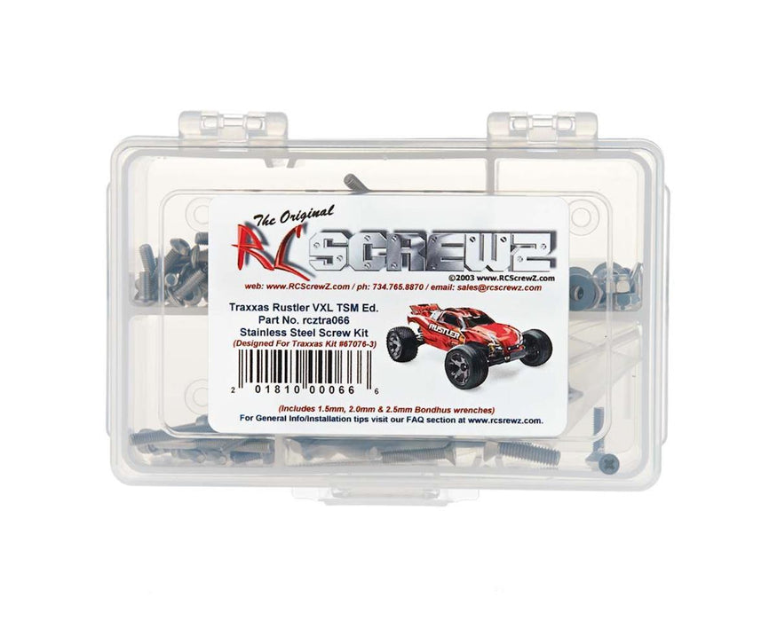 RC Screwz RCZTRA066 Stainless Screw Kit for Traxxas® Rustler® VXL TSM®