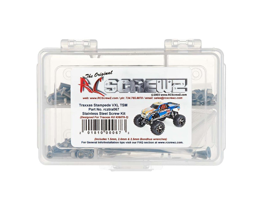 RC Screwz RCZTRA067 Stainless Screw Kit for Traxxas® Stampede® VXL TSM®