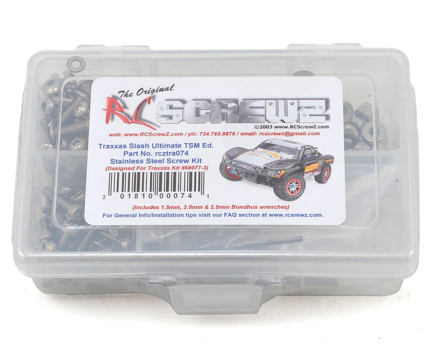 RC Screwz RCZTRA074 Stainless Steel Screw Kit for Traxxas Slash Ultimate