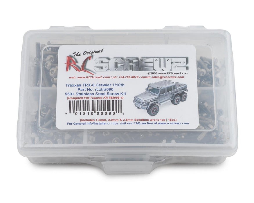 RC Screwz RCZTRA090 Stainless Steel Screw Kit for Traxxas TRX-6