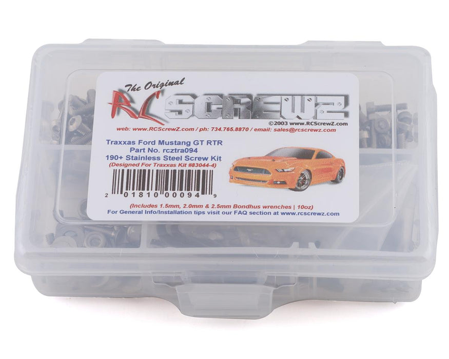 RC Screwz RCZTRA094 Stainless Steel Screw Kit for Traxxas Mustang GT