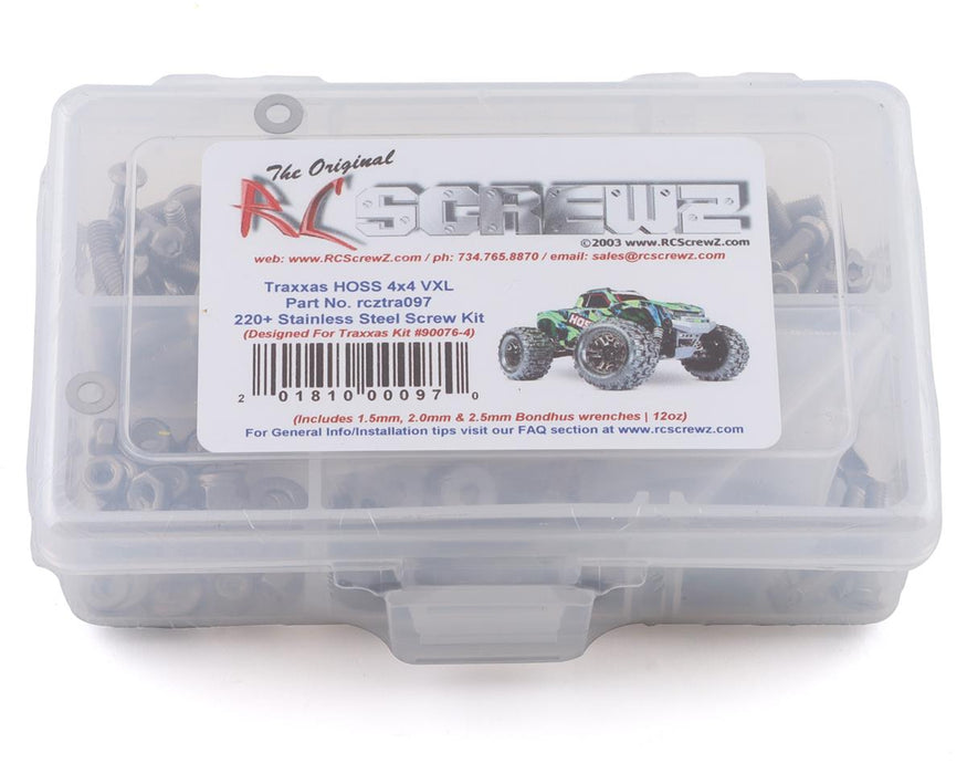 RC Screwz RCZTRA097 Stainless Steel Screw Kit for Traxxas HOSS 4x4 VXL