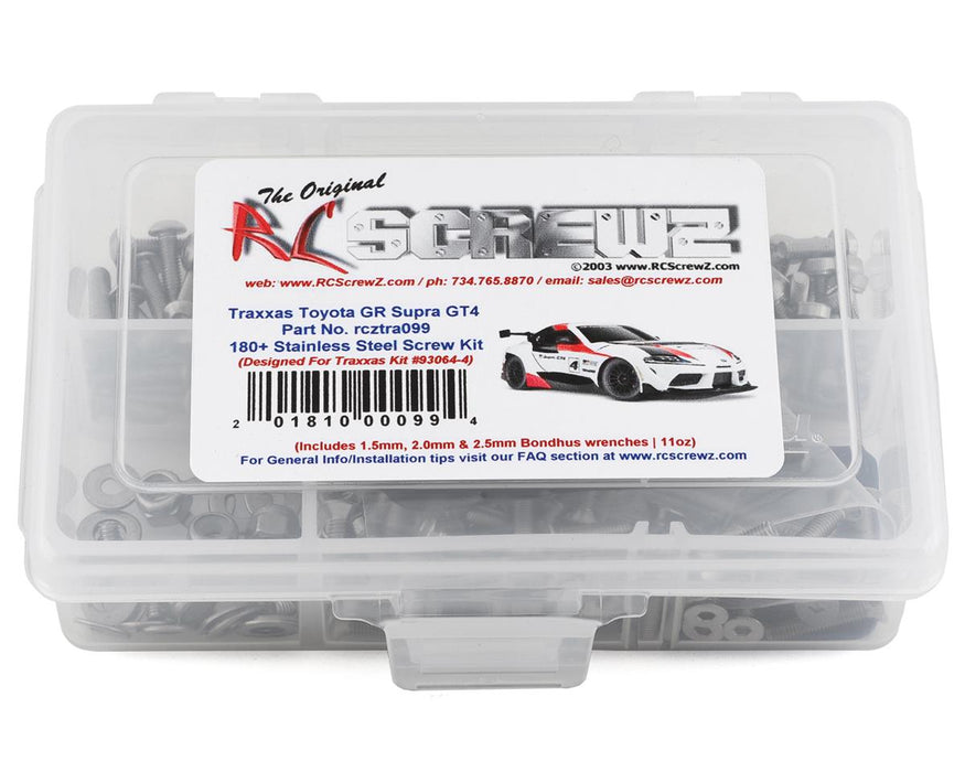 RC Screwz RCZTRA099 Stainless Steel Screw Kit for Traxxas 4-Tec 3.0 Supra