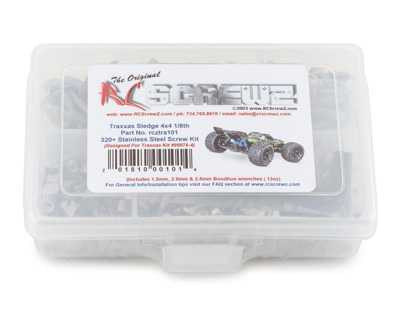 RC Screwz RCZTRA101 Stainless Steel Screw Kit for Traxxas Sledge 4x4