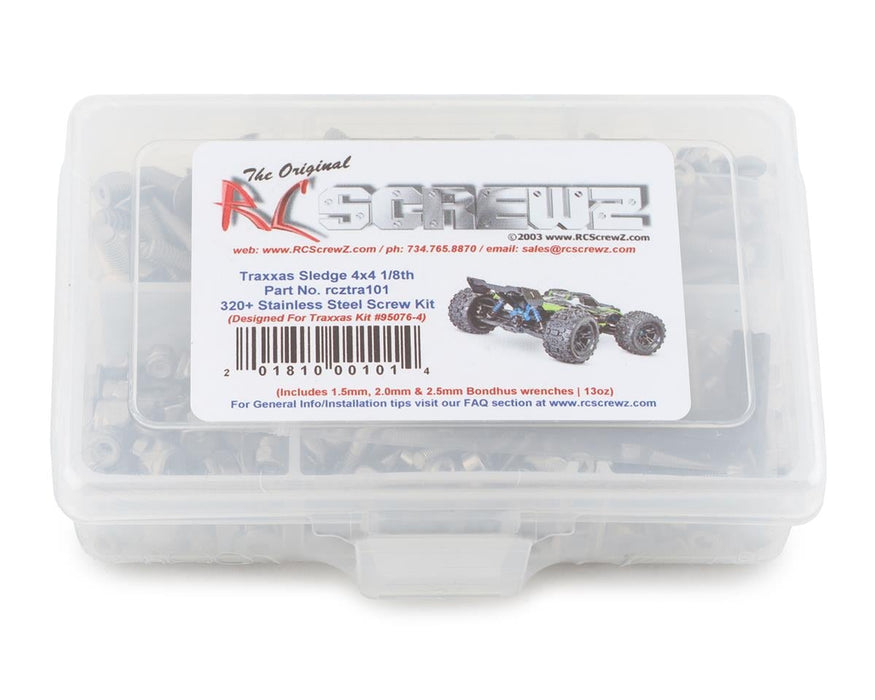 RC Screwz RCZTRA101 Stainless Steel Screw Kit for Traxxas Sledge 4x4