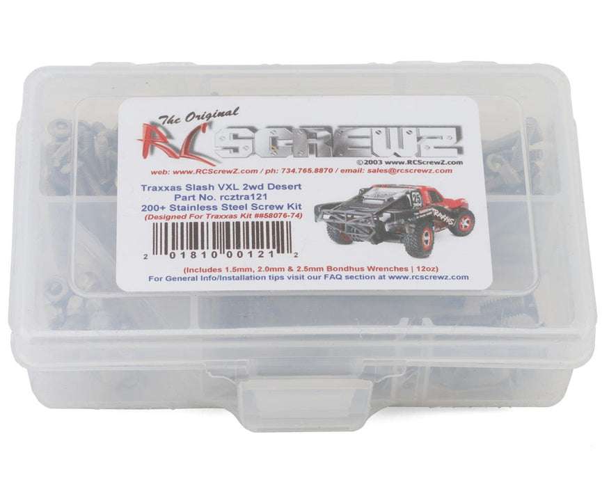 RC Screwz RCZTRA121 Traxxas Slash VXL 2WD Desert Run Stainless Steel Screw Kit