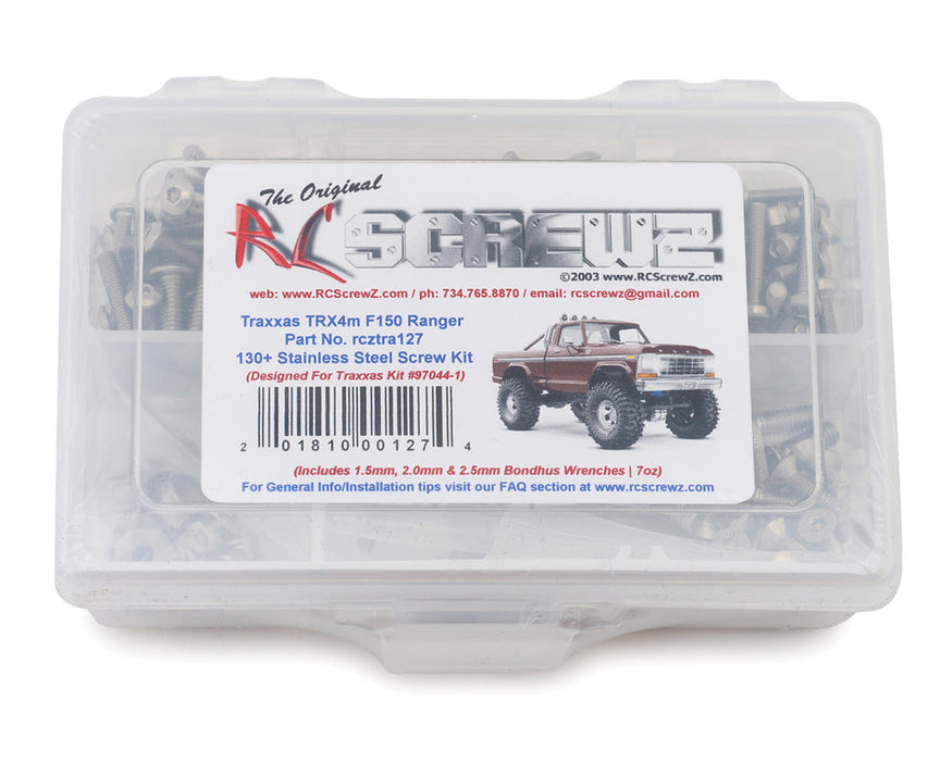 RC Screwz RCZTRA127 Stainless Steel Screw Kit for Traxxas® TRX-4M® 1/18 F-150® Ranger®