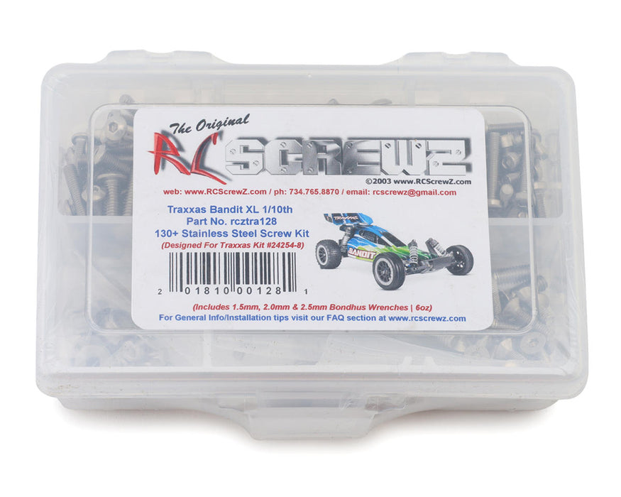 RC Screwz RCZTRA128 Stainless Steel Screw Kit for Traxxas® Bandit® 1/10 2WD Buggy