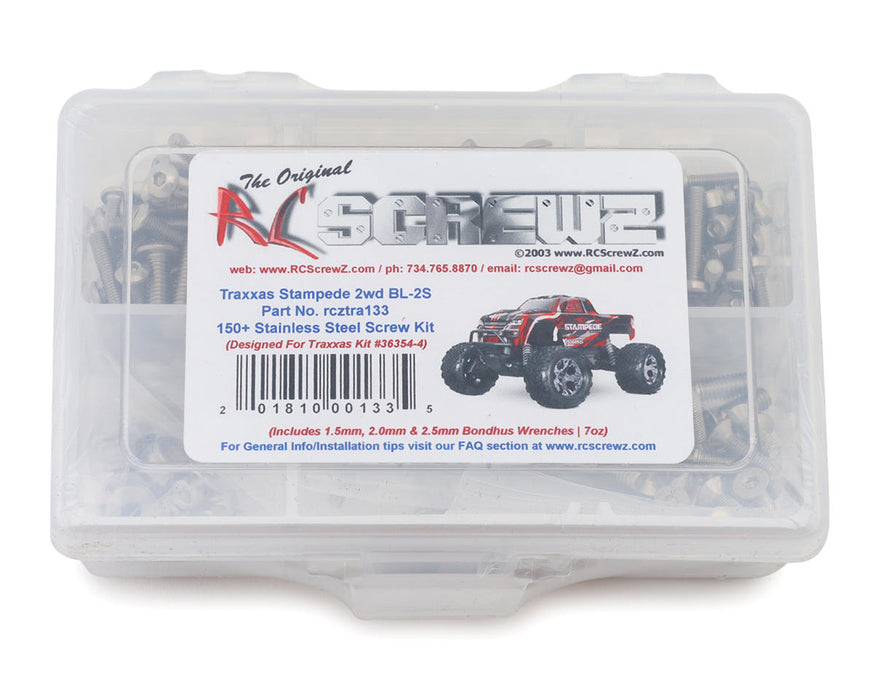 RC Screwz RCZTRA133 Stainless Steel Screw Kit for Traxxas® Stampede® BL-2s™ 1/10 2WD