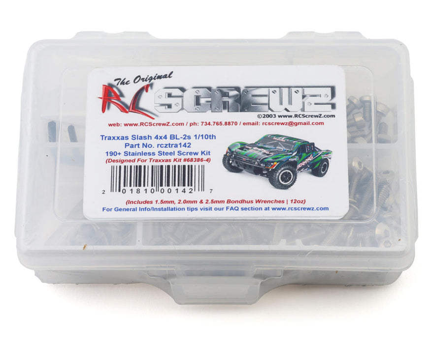 RC Screwz RCZTRA142 Stainless Steel Screw Kit for Traxxas® Slash® 4x4 BL-2s 1/10