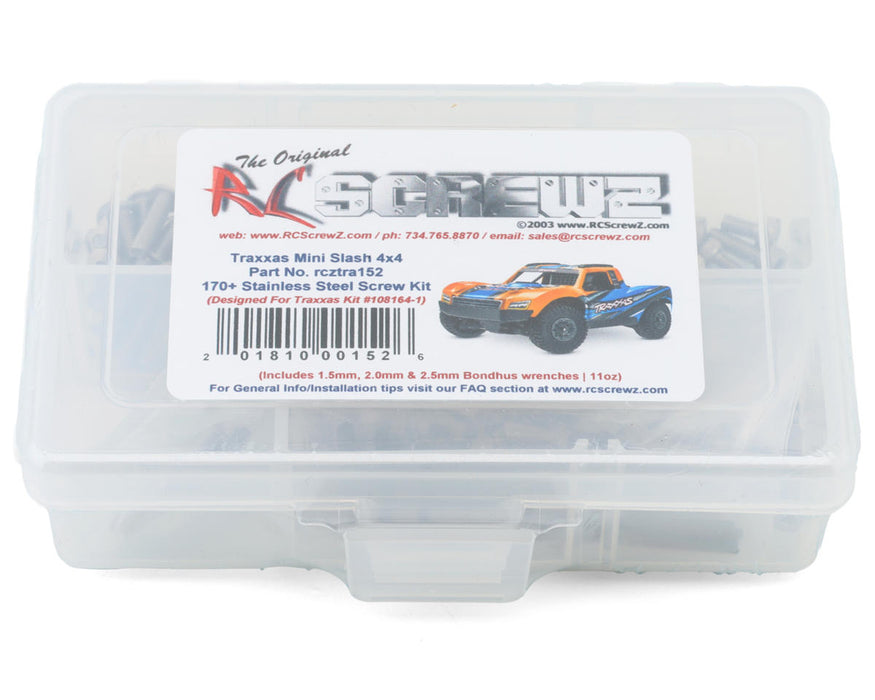 RC Screwz RCZTRA152 Stainless Steel Screw Kit for Traxxas® Mini Slash® 4x4