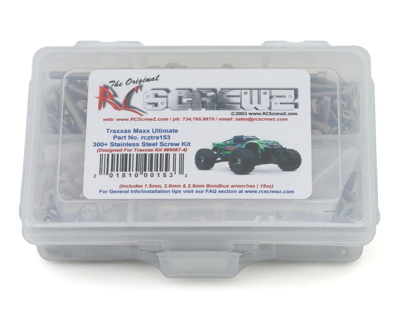 RC Screwz RCZTRA153 Stainless Steel Screw Kit for Traxxas® Maxx® Ultimate