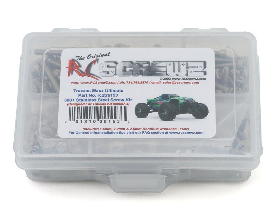 RC Screwz RCZTRA153 Stainless Steel Screw Kit for Traxxas® Maxx® Ultimate