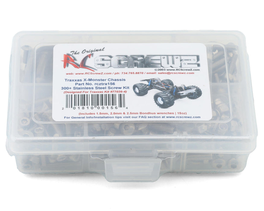 RC Screwz RCZTRA156 Stainless Steel Screw Kit for Traxxas® X-Maxx® X-Monster Bigfoot®