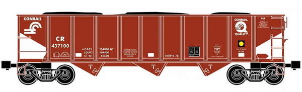 Ready Made Trains (RMT) 66205 O Gauge 70 Ton Hopper Car Conrail CR — White Rose Hobbies