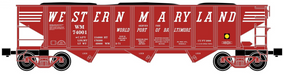 Ready Made Trains (RMT) 66234 O Gauge 70 Ton Hopper Car Western Maryland WM "World Port of Baltimore"