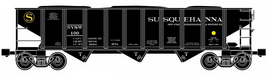 Ready Made Trains (RMT) 66243 O Gauge 70 Ton Hopper Car Susquehanna NYS&W