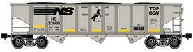 Ready Made Trains (RMT) 66247 O Gauge 70 Ton Hopper Car Norfolk Southern NS Top Gon