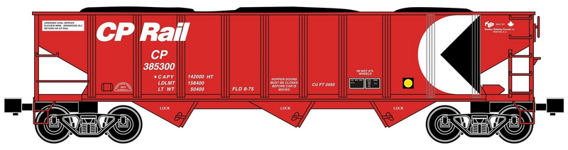 Ready Made Trains (RMT) 66255 O Gauge 70 Ton Hopper Car Canadian Pacific CP Rail