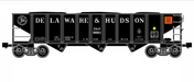Ready Made Trains (RMT) 66256 O Gauge 70 Ton Hopper Car Delaware & Hudson D&H
