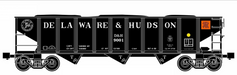 Ready Made Trains (RMT) 66256 O Gauge 70 Ton Hopper Car Delaware & Hudson D&H