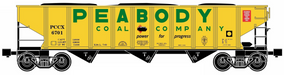 Ready Made Trains (RMT) 66299-184 O Gauge 70 Ton Hopper Car Peabody Coal Company PCCX