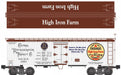Ready Made Trains (RMT) 86126-100 O Scale 36' Wood Side Reefer High Iron Farm