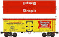 Ready Made Trains (RMT) 86195 O Scale 36' Wood Side Reefer Car Rheingold Beer