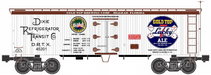 Ready Made Trains (RMT) 86199-178 O Scale 36' Wood Side Reefer Car Gold Top Lucky Ale