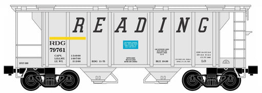 Ready Made Trains (RMT) 86320 O Scale 2 Bay Covered Hopper Reading RDG (#s Vary)