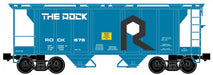 Ready Made Trains (RMT) 86340 O Scale 2 Bay Covered Hopper Rock Island (#s Vary)