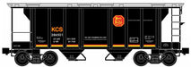 Ready Made Trains (RMT) 86391 O Scale 2 Bay Covered Hopper Kansas City Southern KCS (#s Vary)