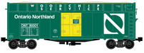 Ready Made Trains (RMT) 86499-02 O Scale Woodchip Car Ontario Northland ONT (#s Vary)