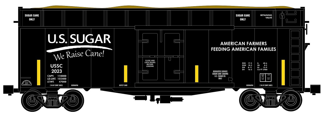 Ready Made Trains (RMT) 8649920 O Gauge Woodchip Car US Sugar