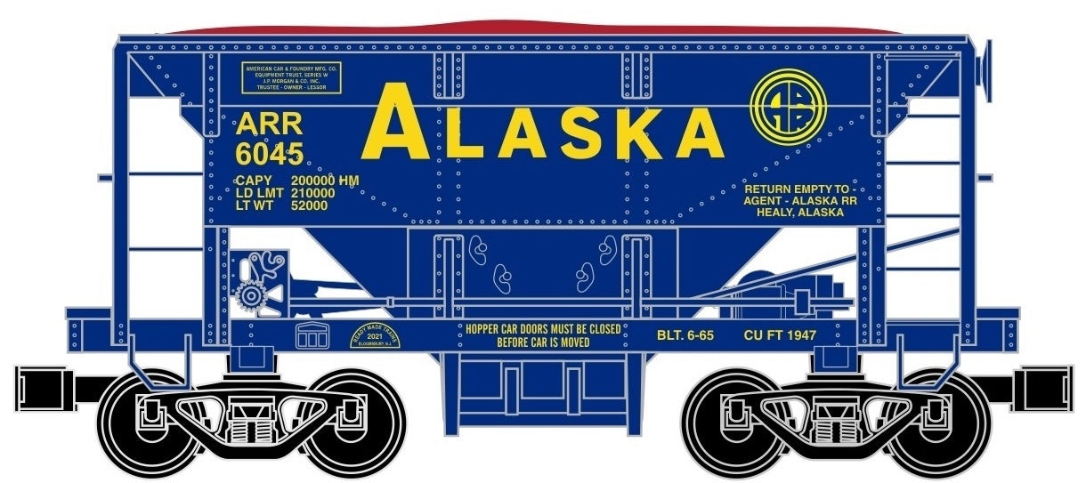 Ready Made Trains (RMT) 9673321 O Gauge Ore Car Alaska Railroad ARR