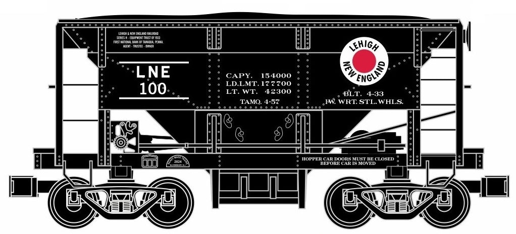 Ready Made Trains (RMT) 96779 O Gauge Ore Car Lehigh & New England L&NE