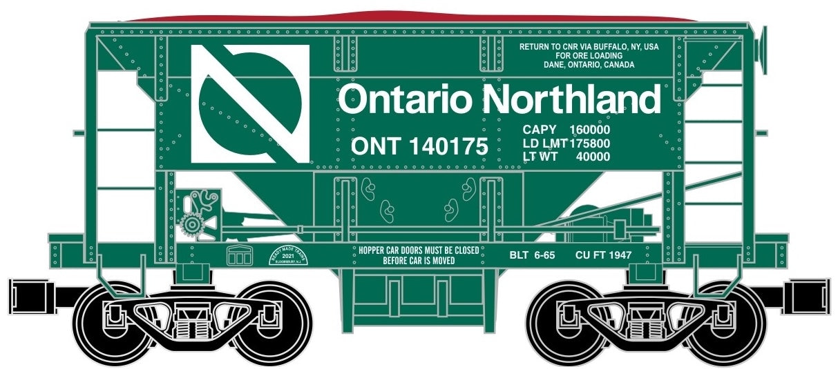 Ready Made Trains (RMT) 96799-02 O Gauge Ore Car Ontario & Northland ONT