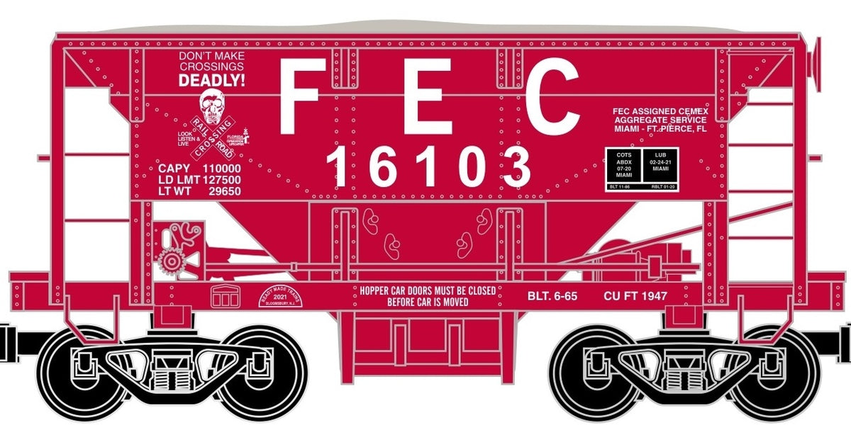 Ready Made Trains (RMT) 96799-04 O Gauge Ore Car Florida East Coast FE ...