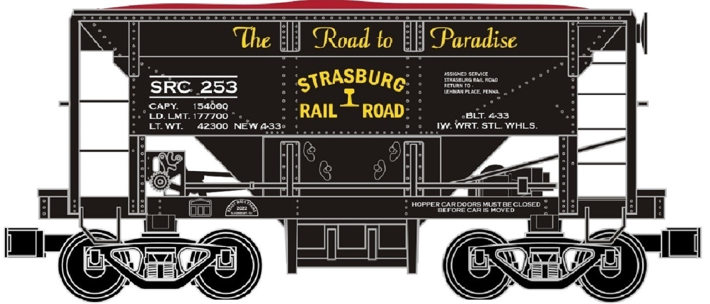 Ready Made Trains (RMT) 96799-40 O Gauge Ore Car Strasburg SRC