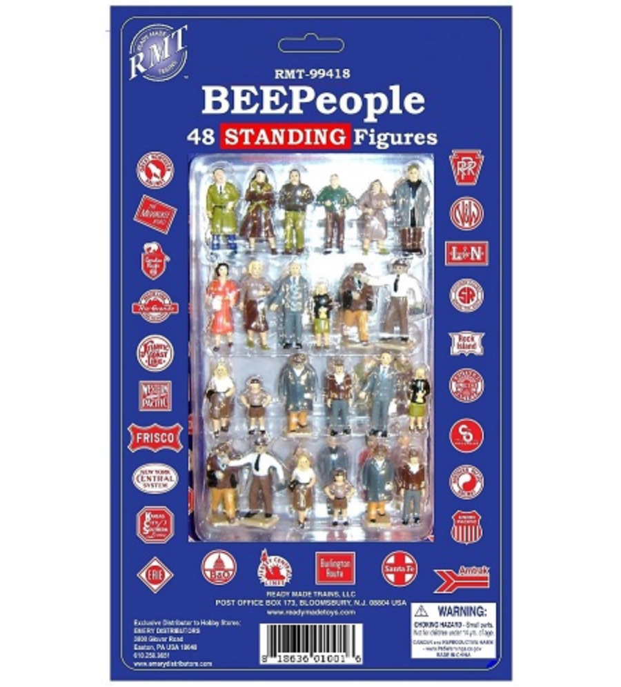 Ready Made Trains (RMT) 99418 O Gauge Standing BEEPeople® Figures 48 P