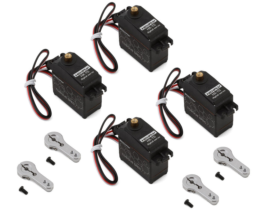Redcat 21283 Torque Spec Servo 4-Pack (Includes Metal Servo Horns)