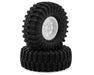 Redcat 22343 Ascent Pre-Mounted MT-9 Mud Terrain 1.9" Crawler Tires on White Wheels (2 Pack)