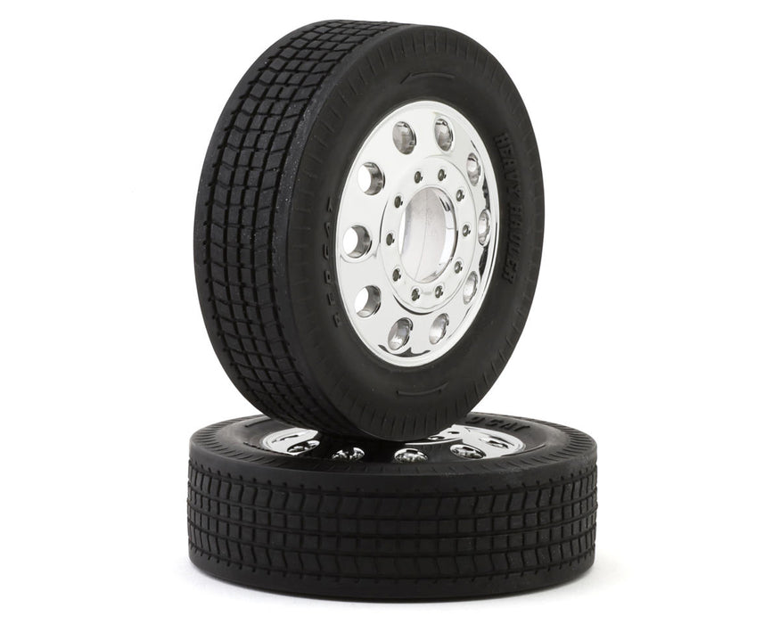 Redcat 24112 Custom Hauler Chrome Front Pre-Mounted Tires (2 Pack)