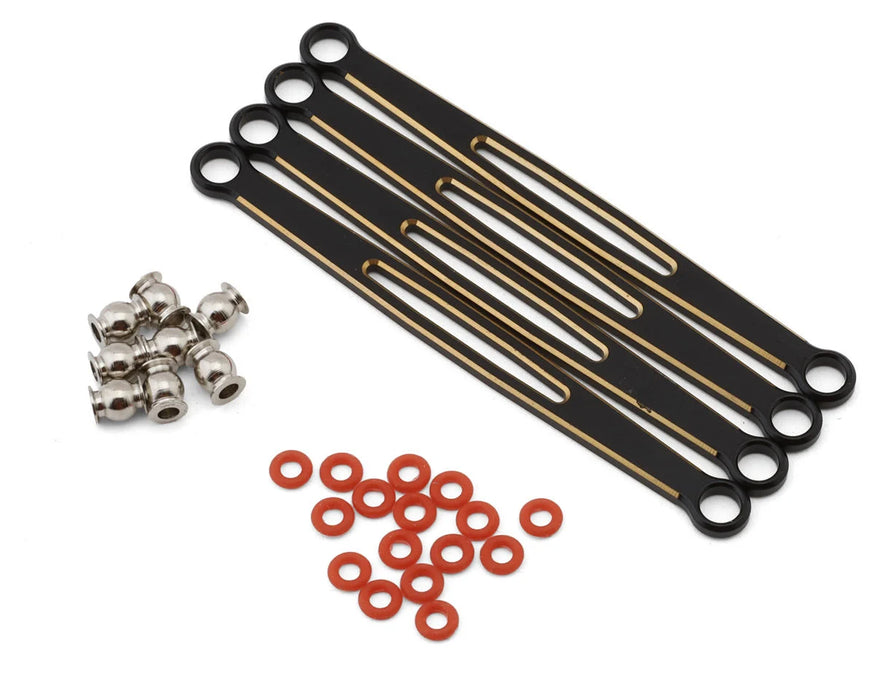 Redcat 30282 Ascent-18 Black Brass Rear Upper & Lower Links (4 Pack)