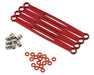 Redcat 30283 Ascent 18 Red Aluminum Rear Upper & Lower Links (4 Pack)